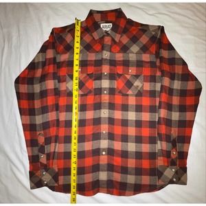 Ariat Retro Fit Long Sleeve Plain Shirt Size M Pearl Snap Western Grade A